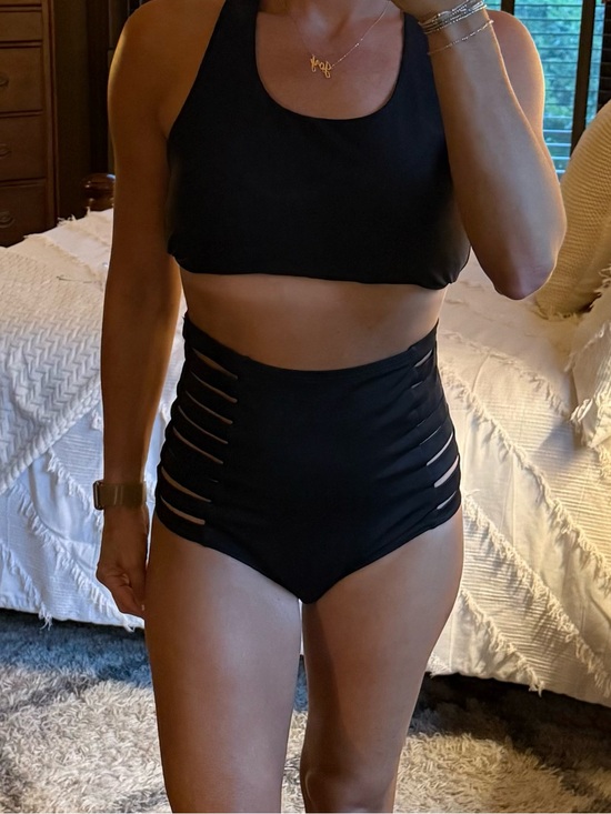 KIAVA Other - KIAVA Black High-Waist Cutout Bikini bottoms